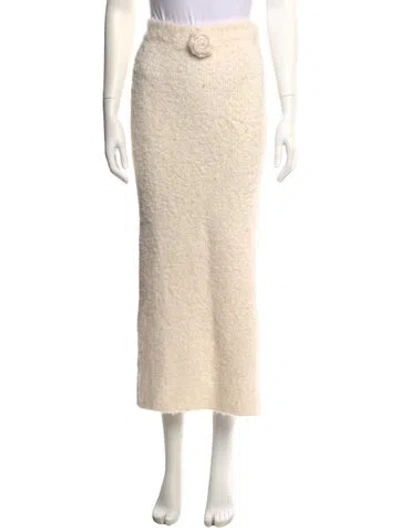 Pre-owned For Love & Lemons Midi Length Skirt In Neutral
