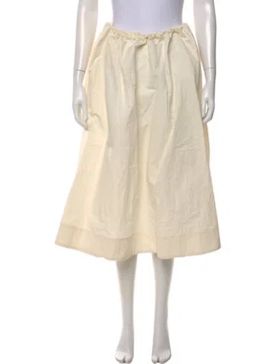 Pre-owned For Love & Lemons Midi Length Skirt W/ Tags In Neutral