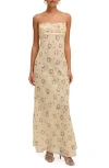 For Love & Lemons Midsummer Floral Sundress In Neutral