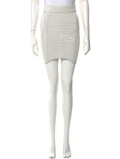 Pre-owned For Love & Lemons Mini Skirt In White