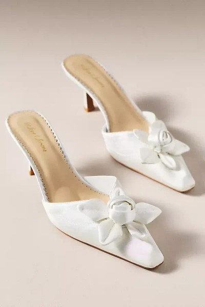 For Love & Lemons Noell Rosette Mules In White
