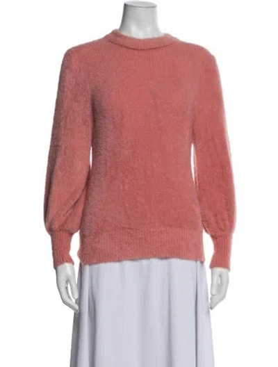 Pre-owned For Love & Lemons Nylon Crew Neck Sweater In Pink