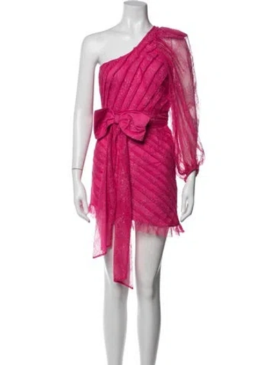 Pre-owned For Love & Lemons Nylon Mini Dress W/ Tags In Pink