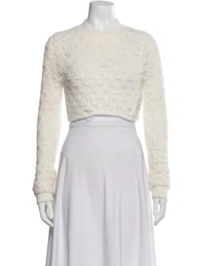 Pre-owned For Love & Lemons Nylon Printed Sweater In Neutrals
