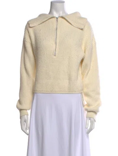 Pre-owned For Love & Lemons Open Front Sweater In Neutrals