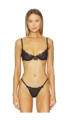 For Love & Lemons Papillon Underwire Bra In Black