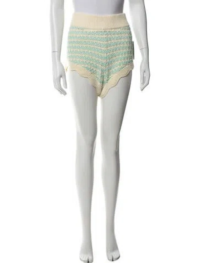 Pre-owned For Love & Lemons Patterned Shorts W/ Tags In Blue