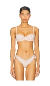 For Love & Lemons Petal Gingham Underwire Bra