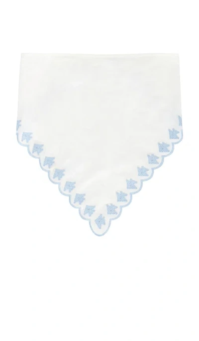 For Love & Lemons Poppy Poplin Headscarf In White