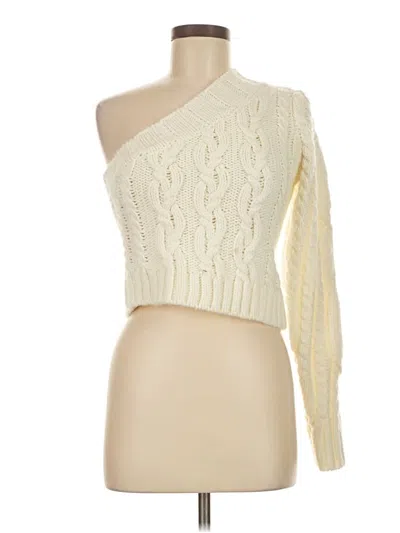 Pre-owned For Love & Lemons Pullover Sweater In Ivory