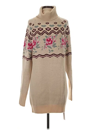 Pre-owned For Love & Lemons Pullover Sweater In Tan