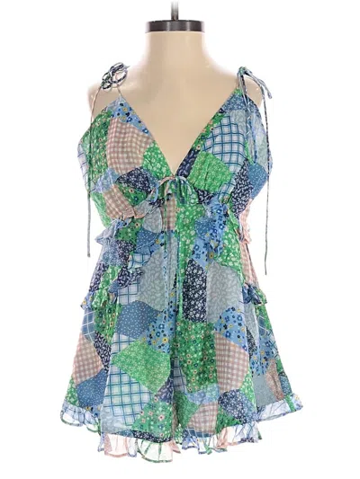 For Love & Lemons Romper In Blue