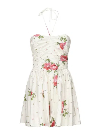 For Love & Lemons Rosebud Mini Dress In White