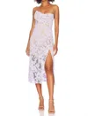 For Love & Lemons Rosemary Midi Dress In Purple In Purple