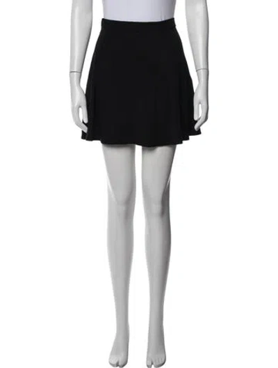 Pre-owned For Love & Lemons Ruffle Embellishment Mini Skirt In Black