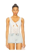 For Love & Lemons Sally Teddy In White