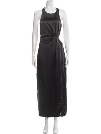 Pre-owned For Love & Lemons Scoop Neck Long Dress W/ Tags In Black