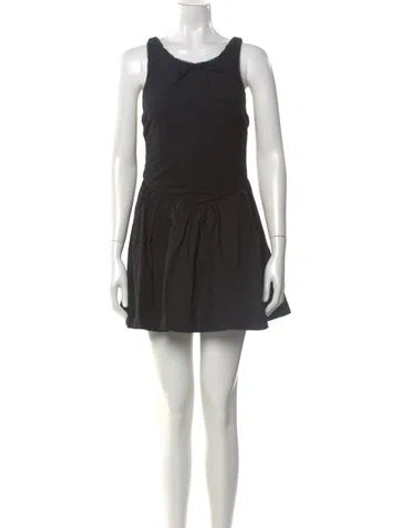 Pre-owned For Love & Lemons Scoop Neck Mini Dress W/ Tags In Black