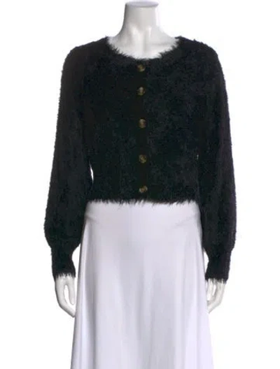 Pre-owned For Love & Lemons Scoop Neck Sweater In Black