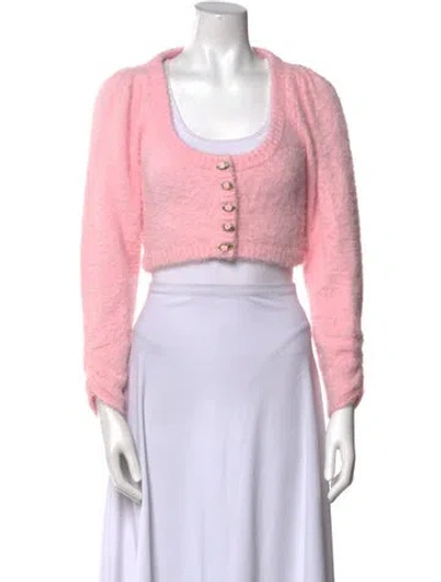 Pre-owned For Love & Lemons Scoop Neck Sweater W/ Tags In Pink