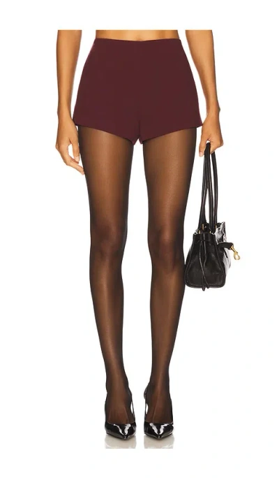 For Love & Lemons Selena Short In Burgundy