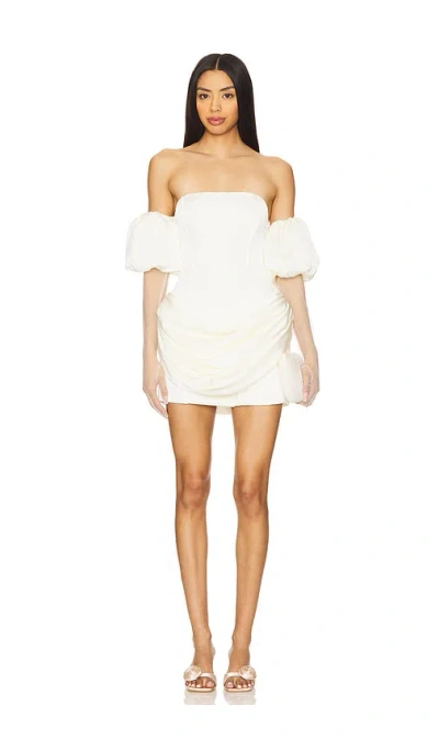 For Love & Lemons Serena Mini Dress In White