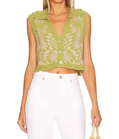 For Love & Lemons Simone Top In Green