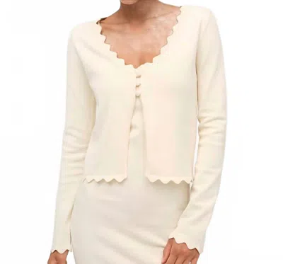 For Love & Lemons Sisi Cardigan In Cream In White