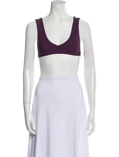 Pre-owned For Love & Lemons Skinny Leg Pants In Purple