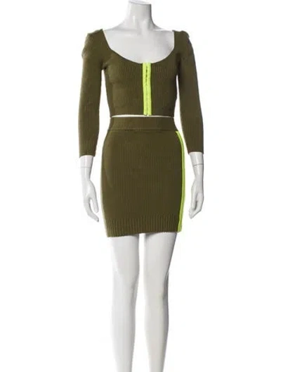 Pre-owned For Love & Lemons Skirt Set In Green