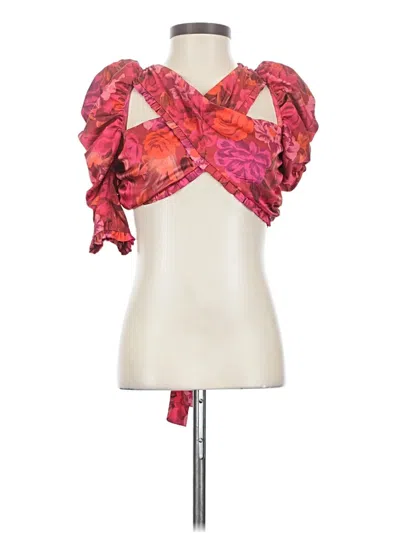 Pre-owned For Love & Lemons Sleeveless Blouse In Pink