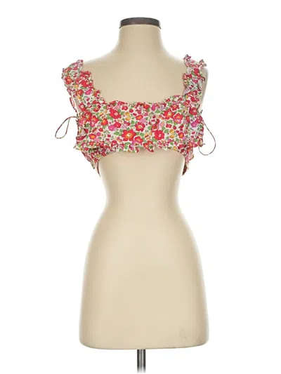 Pre-owned For Love & Lemons Sleeveless Blouse In Pink