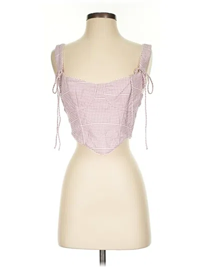 Pre-owned For Love & Lemons Sleeveless Blouse In Pink