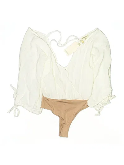 Pre-owned For Love & Lemons Sleeveless Blouse In White