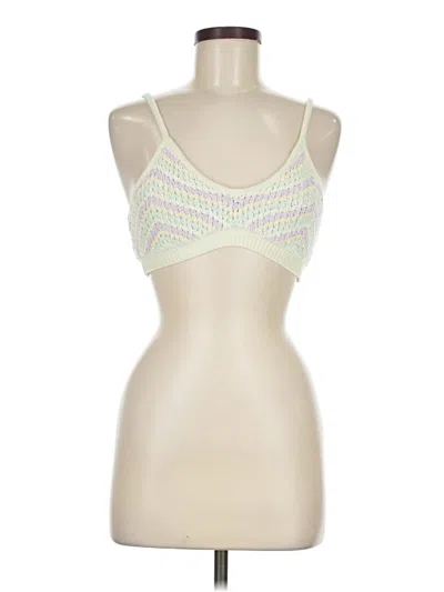 Pre-owned For Love & Lemons Sleeveless Top Green Tops