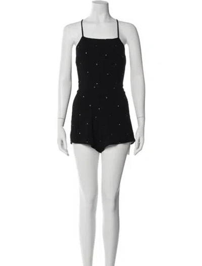 Pre-owned For Love & Lemons Square Neckline Romper