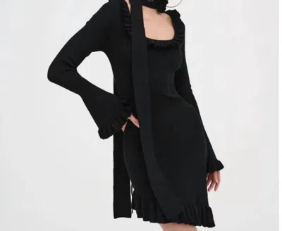 For Love & Lemons Stevie Mini Dress In Black