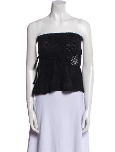 Pre-owned For Love & Lemons Strapless Crop Top W/ Tags In Blue