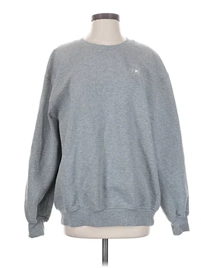 Pre-owned For Love & Lemons Sweatshirt In Gray