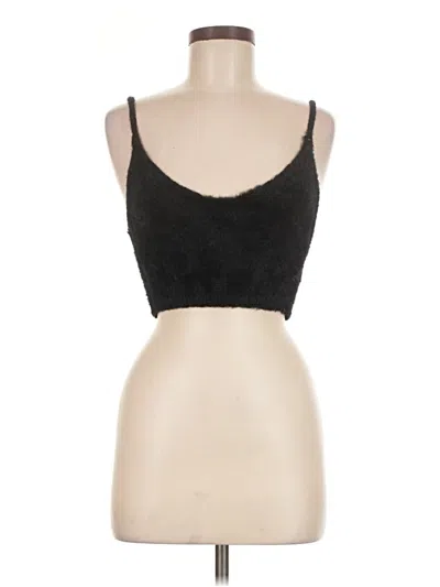 Pre-owned For Love & Lemons Tank Top Black Strapless Neckline Tops