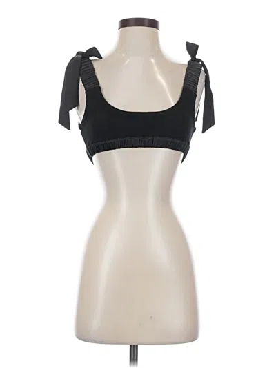Pre-owned For Love & Lemons Tank Top Black Strapless Neckline Tops