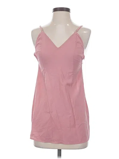 Pre-owned For Love & Lemons Tank Top Pink Halter Neckline Tops