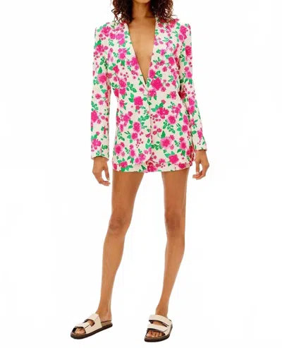 For Love & Lemons Tanner Boyfriend Blazer In Carnation In Red