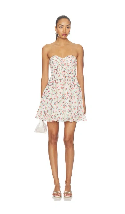 For Love & Lemons Teagan Mini Dress In Multi