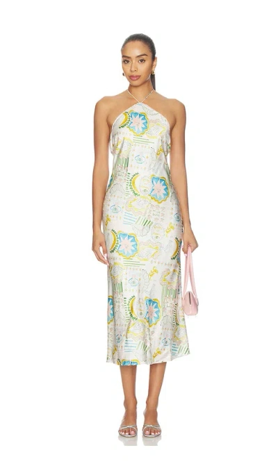 For Love & Lemons Tide Pool Midi Dress In Multi