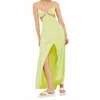 For Love & Lemons Toni Cut Out Maxi Dress In Lime Green In Green