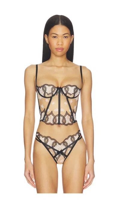 For Love & Lemons Truest Love Bustier In Blue