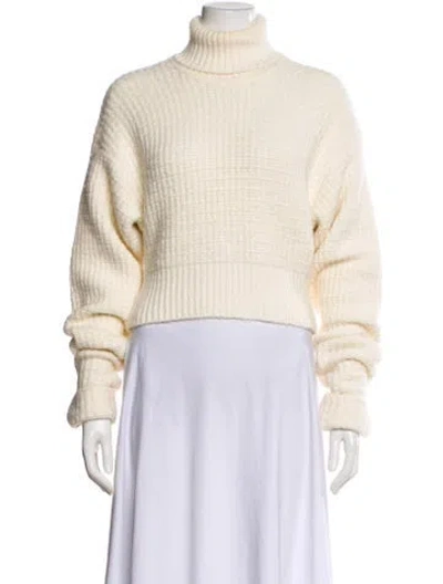 Pre-owned For Love & Lemons Turtleneck Sweater In Neutral