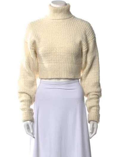 Pre-owned For Love & Lemons Turtleneck Sweater In Neutral