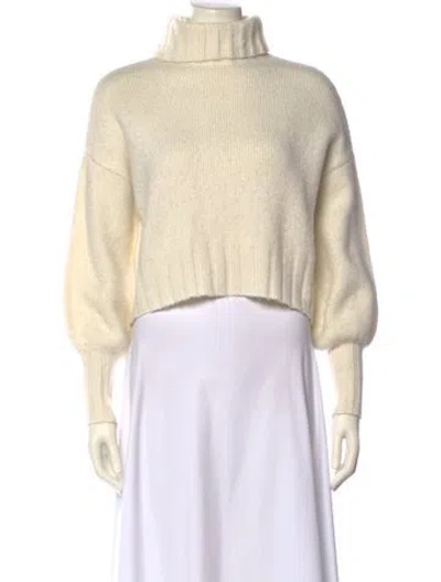 Pre-owned For Love & Lemons Turtleneck Sweater In Neutral